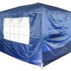 Gazebo Articulado 3x3 Com 2 Paredes  Azul