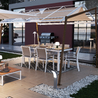 Gazebo Aço e Poliéster com Cortina 3x3x4m Oxia Naterial