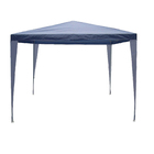 Gazebo Fixo Poliéster Azul 3x3m