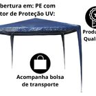 Gazebo Montável 3x3  Azul
