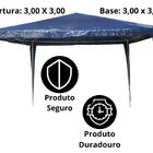 Gazebo Montável 3x3  Azul