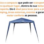 Gazebo Montável Base 3x3  Azul