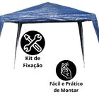 Gazebo Montável Base 3x3  Azul