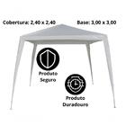 Gazebo Montável Base 3x3  Branco