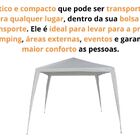 Gazebo Montável Base 3x3  Branco