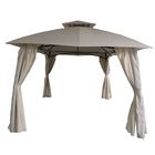 Gazebo Poliéster Mosquiteiro Bege 2,8x3x4m