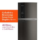 Geladeira Brastemp Frost Free Duplex 463 Litros Black Inox Fr