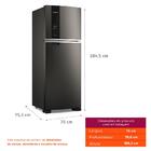 Geladeira Brastemp Frost Free Duplex 463 Litros Black Inox Fr