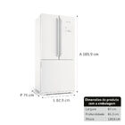 Geladeira Brastemp Frost Free Side Inverse 540 Litros Branca