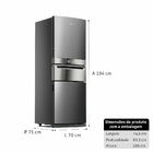 Geladeira Brastemp Inverse 3 Frost Free 419 Litros Cor Inox C