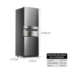 Geladeira Brastemp Inverse 3 Frost Free 419 Litros Cor Inox C