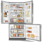 Geladeira Brastemp Side Inverse 540 litros cor Inox com Centr