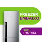 Geladeira Consul Frost Free Duplex 397 Litros Com Freezer Emb