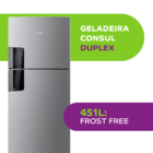 Geladeira CRM56FKBNA 220V 451L Inox Consul