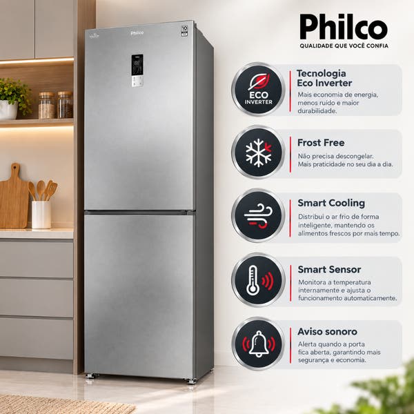 冷凍ML30 ADL45 Geladeira Duplex Philco 458l Frost Free Eco Inverter Prf45a Inox
