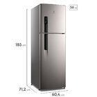 Geladeira Electrolux Frost Free 400l Autosense Duplex Inox Lo