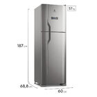Geladeira Electrolux Frost Free 400l Efficient Turbo Freezer