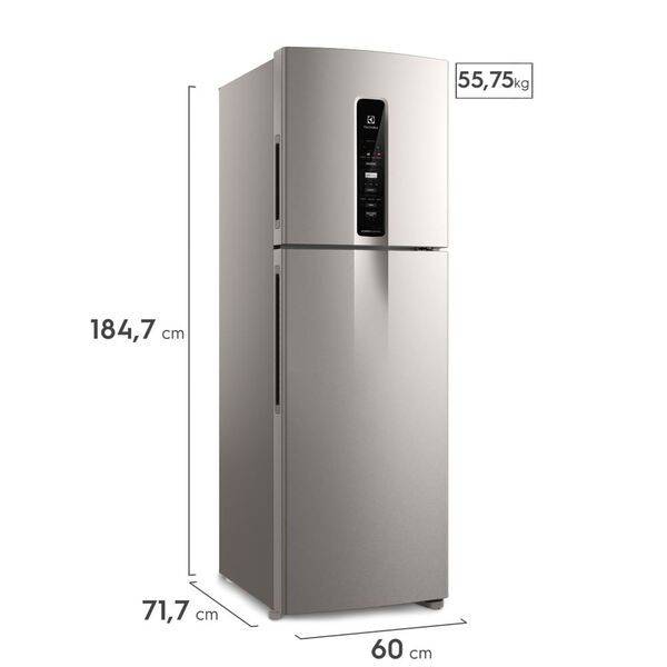 エリ Geladeira Electrolux Frost Free Inverter 410l Efficient Autosense
