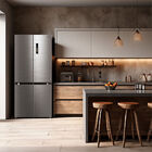 Geladeira Frost Free 4p 474l Inverter Smart Cor Inox Midea Md