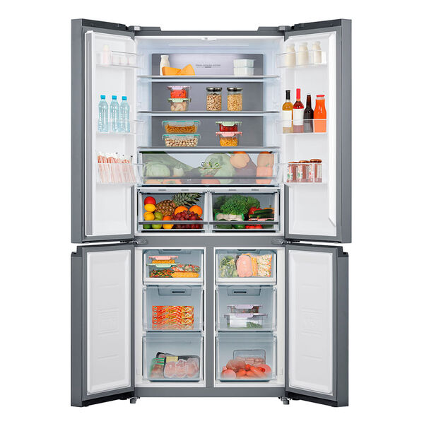 Geladeira Frost Free 4p 482l Inverter Cor Inox Midea Md
