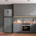 Geladeira Frost Free Duplex 347l Slim Cor Inox Midea Md-rt468