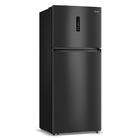 Geladeira Frost Free Duplex 411l Slim Cor Black Inox Midea Md
