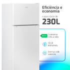 Geladeira Hq230rdf 230 Litros Defrost Hq Branco 220v
