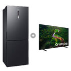 Geladeira Inverse Barosa Black 435l 127v + Smart Tv 43" Cryst