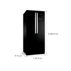 Geladeira/refrigerador 540l Brastemp Side Inverse Bro80aeana