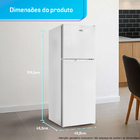 Geladeira Refrigerador Compacto HQ Defrost 150 Litros Branco