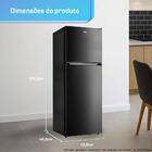 Geladeira Refrigerador Compacto Hq Defrost 150 Litros Preto H