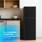 Geladeira Refrigerador Compacto Hq Defrost 150 Litros Preto H