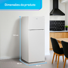 Geladeira Refrigerador HQ Defrost 230 Litros Branco HQ-230RDF