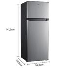 Geladeira Refrigerador Hq Defrost 230 Litros Preto/inox Hq-23