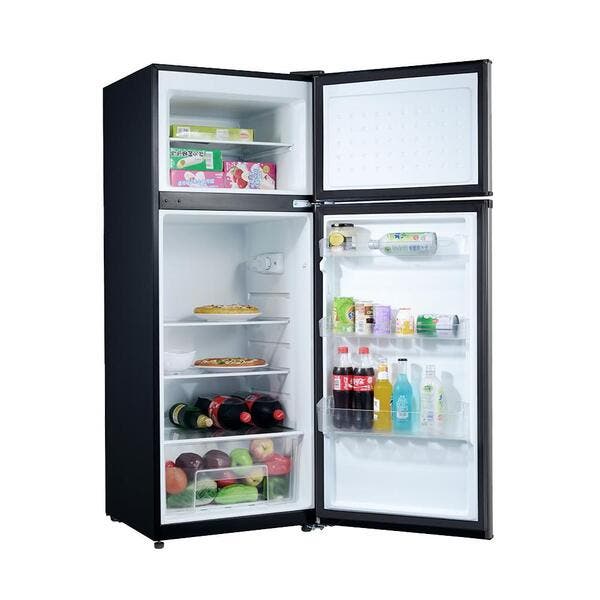 Geladeira Refrigerador Hq Defrost 230 Litros Preto/inox Hq-230rdf