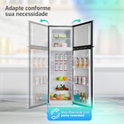 Geladeira Refrigerador HQ Defrost 290 Litros Preto e Cinza HQ