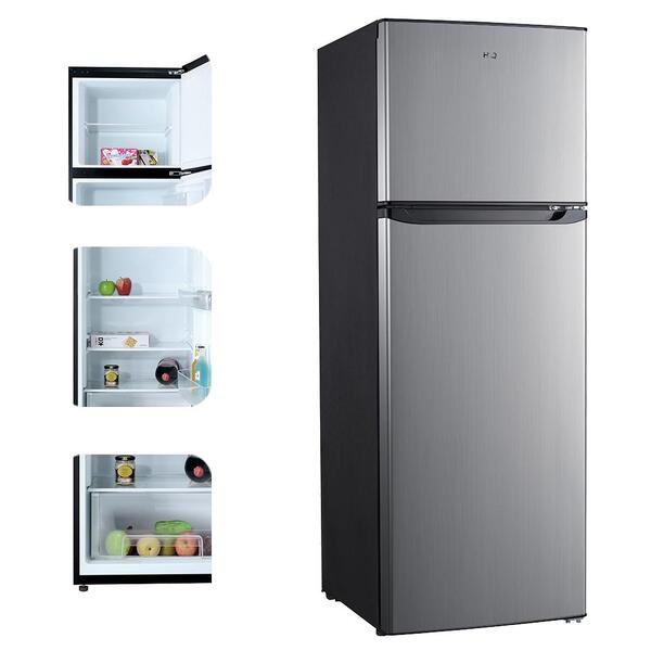 Geladeira Refrigerador Hq Defrost 310 Litros Preto/inox Hq-310rdf