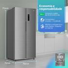 Geladeira Refrigerador Hq Frost Free Side By Side 480 Litros