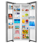 Geladeira Side By Side 442l Inverter Cor Inox Conectada Midea