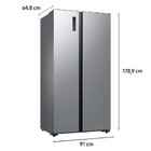 Geladeira Side By Side Rs52 Com All Around Cooling 490l 2 Por