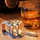 Gelo Em Inox Polido - Formato De Bala Com Bandeja