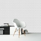 Geométrico Cinza - Papel De Parede - 300