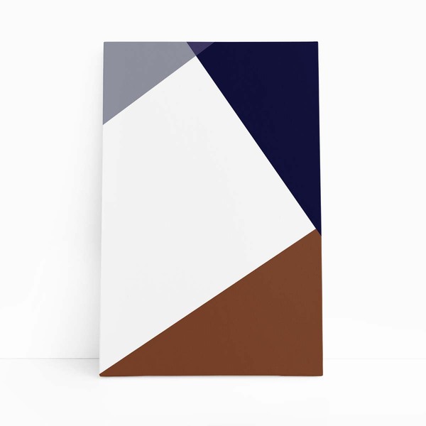 Geométrico Minimalista Colorido Quadro Canvas 60x40cm