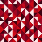 Geométrico Vermelho - Papel De Parede - 200