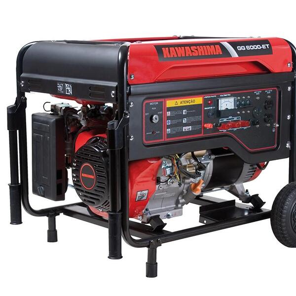 Gerador À Gasolina Kawashima Gg6000-et380 6,0kw Trifase 380 2
