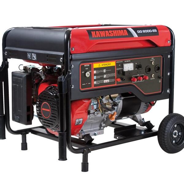 Gerador À Gasolina Kawashima Gg8000-es 8,0kw Mono Bivolt