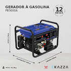 Gerador À Gasolina Pb3000a - Zs Power