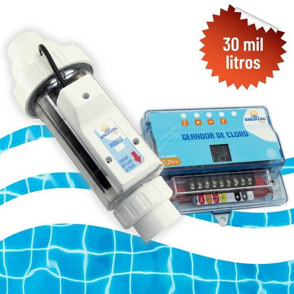 Gerador De Cloro A Base De Sal Para Tratamento De Piscina Até
