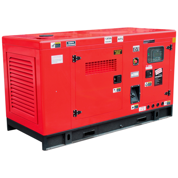 Gerador De Energia A Diesel 72kva Trifásico 220v Silenciado C