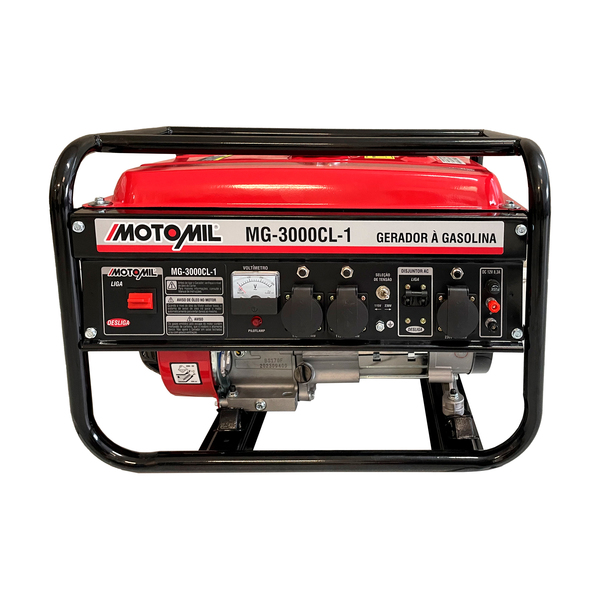 Gerador de Energia à Gasolina 2,8Kva Bivolt MG-3000CL-1 Motomil